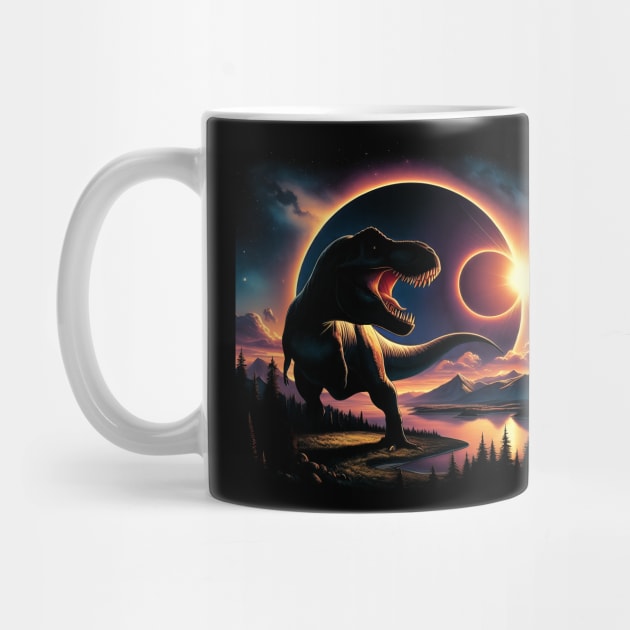 T-rex Solar Eclipse 2024 Ohio by click2print